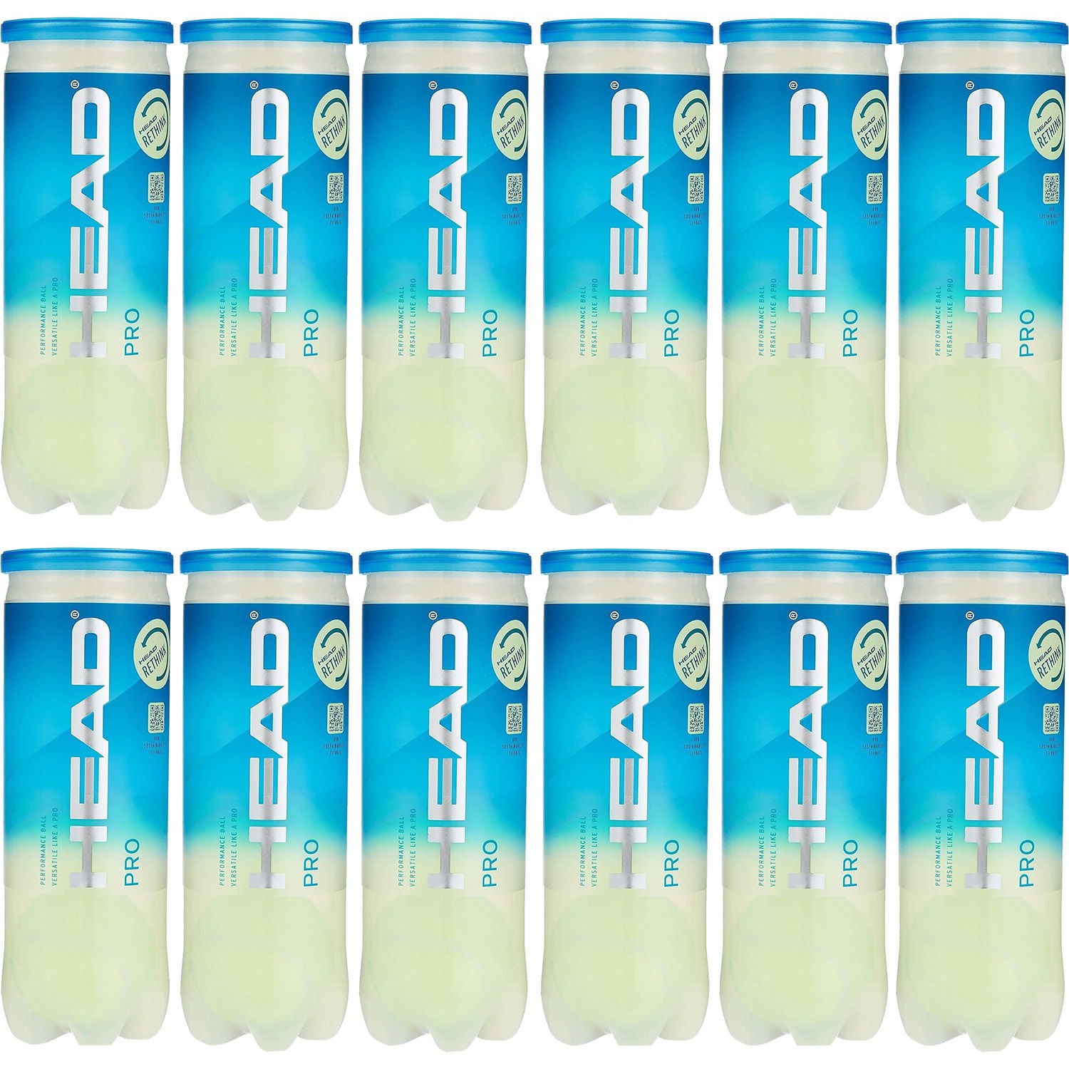 Head Pro 3'lü Tenis Topu - 12 Tüp