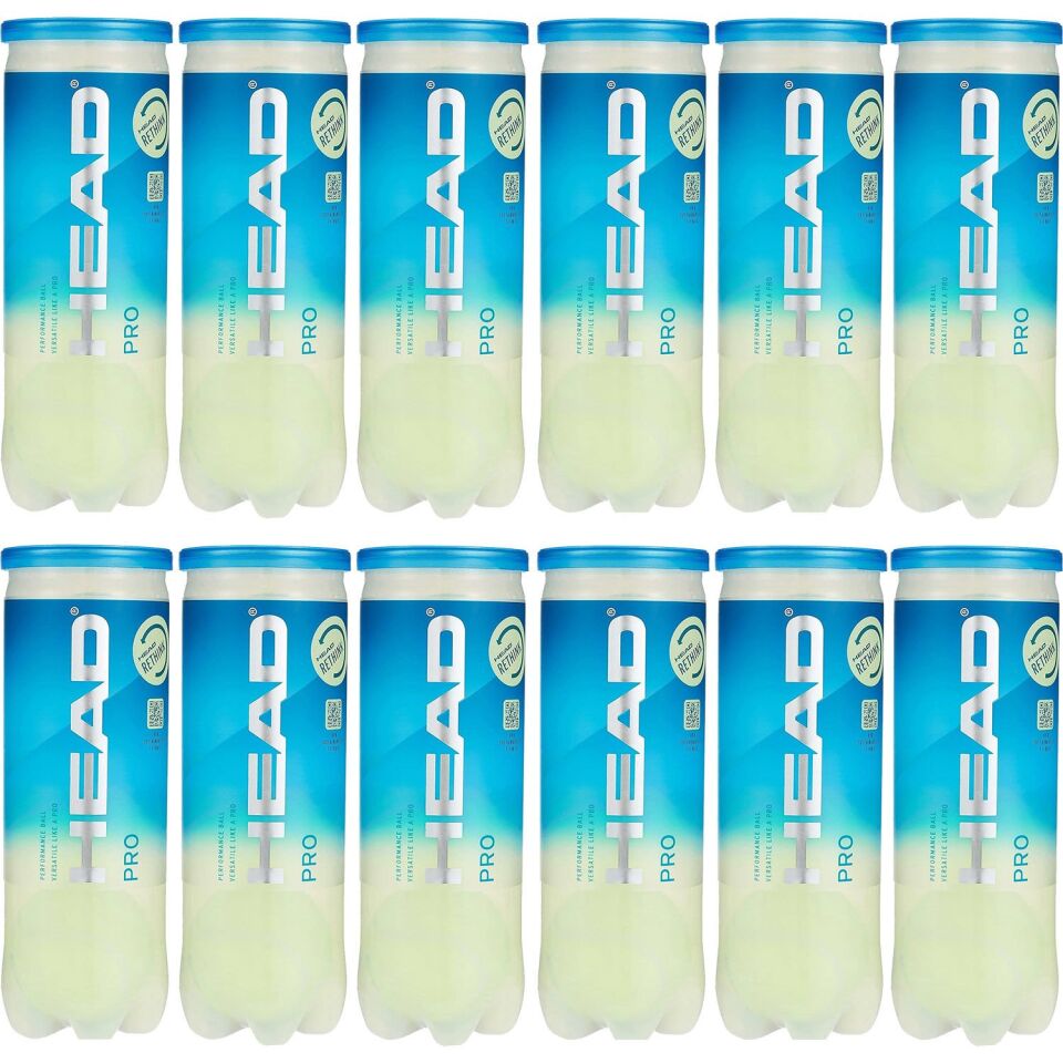 Head Pro 3'lü Tenis Topu - 12 Tüp