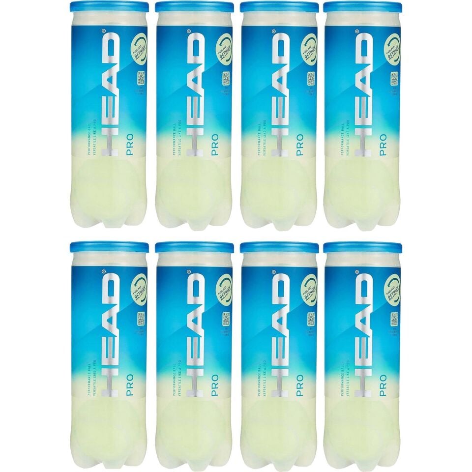Head Pro 3'lü Tenis Topu - 8 Tüp