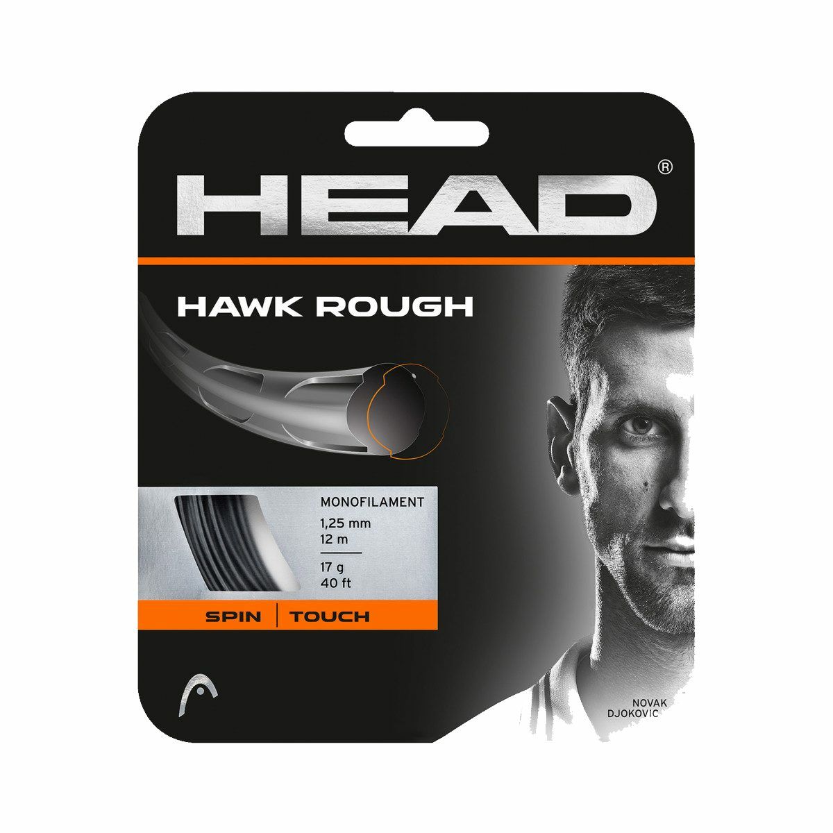 Head Hawk Rough (set) Kordaj Antrasit - 17g - 1.25mm